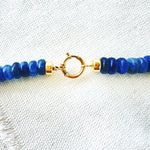 Elegant Blue Kyantite Beaded Necklace