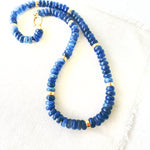 Elegant Blue Kyantite Beaded Necklace