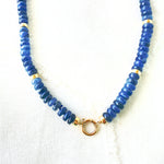Elegant Blue Kyantite Beaded Necklace