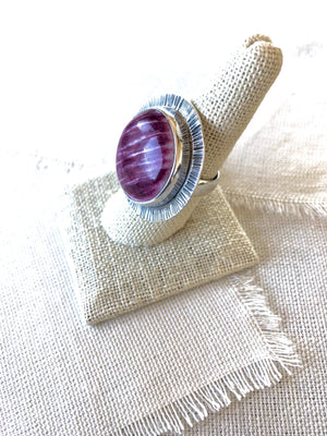 Purple Spiny Oyster Shell Ring