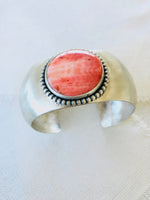 Red Spiny Oyster Shell Cuff Bracelet