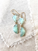 These Peruvian Blue Opal earrings are so light, bright, and versatile.  