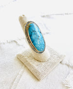 Kingman Turquoise 14kt GOLD & Silver Ring