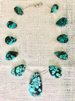 Stunning Turquoise Necklace, Unique Turquoise Necklace