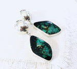 Hubei Green Turquoise Earrings